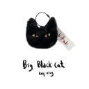 ab fab Big Blg Black cat ビックキャット キーリングストラップ キーホルダー 小物 韓国 韓国雑貨 猫 キャット かわいい おしゃれ