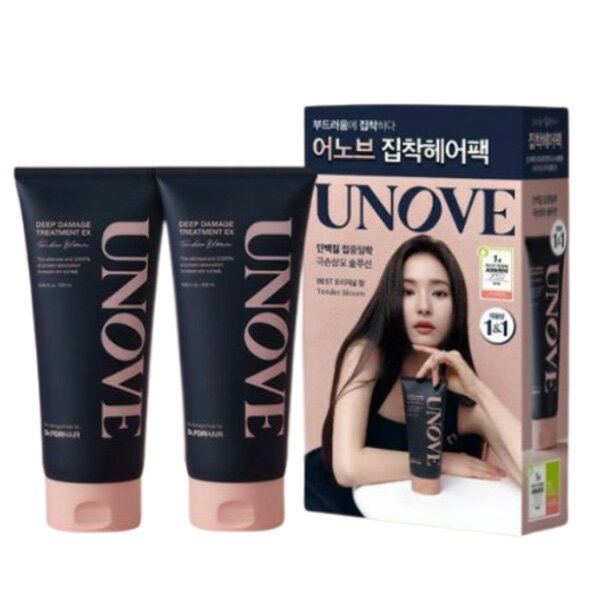 【1 1】UNOVE アノブ ディープ ダメージ トリートメント EX Treatment 320ml 2個 送料無料 一部地域除外 韓国コスメ ヘアケア 大容量 ヘアパック 洗い流す リンス ヘアトリートメント ケラチン たんぱく質 集中ケア さらさら しっとり 艶 ツヤ 滑らか 乾燥 保湿 韓国