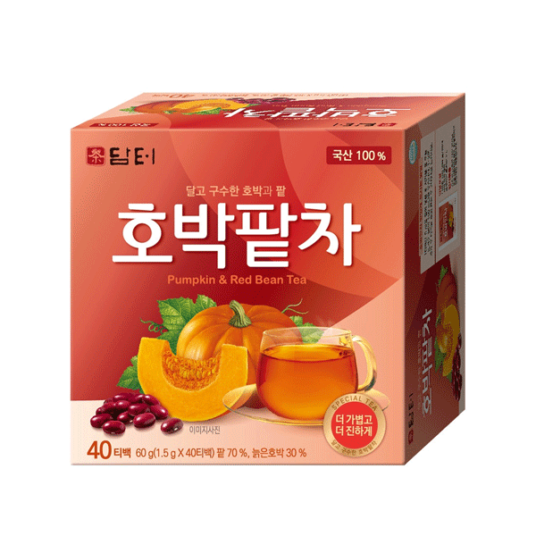【箱なし】ダムト かぼちゃ小豆茶（1.5g×40包）韓国 お茶 健康 タント ダムト かぼちゃ かぼちゃ茶のサムネイル