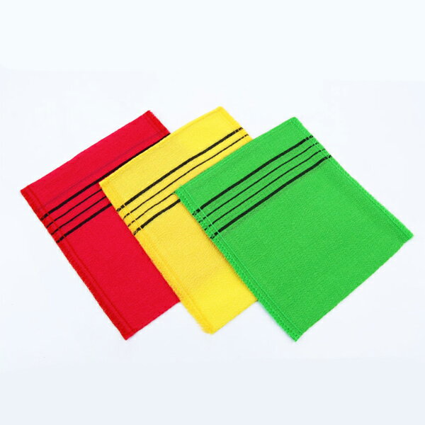 韓国 あかすり タオル 3枚セット 四角 手袋 薄手 垢すり 韓国垢すり