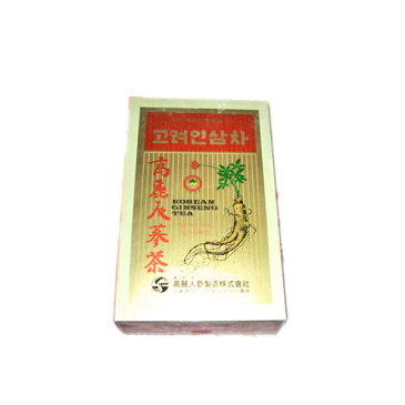 韓国伝統茶！健康維持に毎日1杯！！高麗人参茶(木箱）(3g×50包）