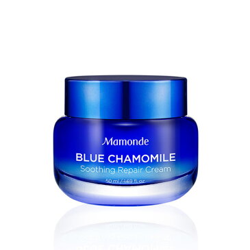 Mamonde マモンド ブルー カモミール スーディング リペア クリーム BLUE CHAMOMILE SOOTHING REPAIR CREAM 50ml 送料無料 一部地域除外 韓国コスメ スキンケア クリーム 水分クリーム ジェル 鎮静 乾燥肌 低刺激 敏感肌