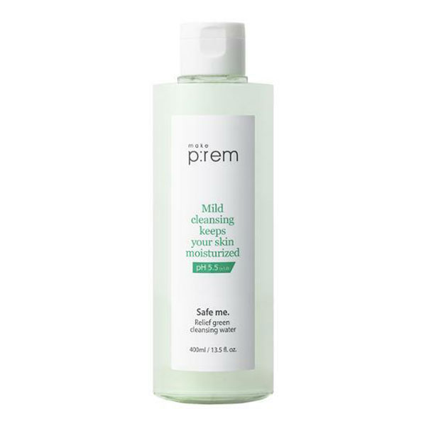 make p:rem メイクプレム セーフ ミー リリーフ グリーン クレンジング ウォーター Safe me Relief Green Cleansing Water 400ml 宅配便送料無料 一部地域除外 韓国コスメ スキンケア クレンジング メイク落とし ウォー