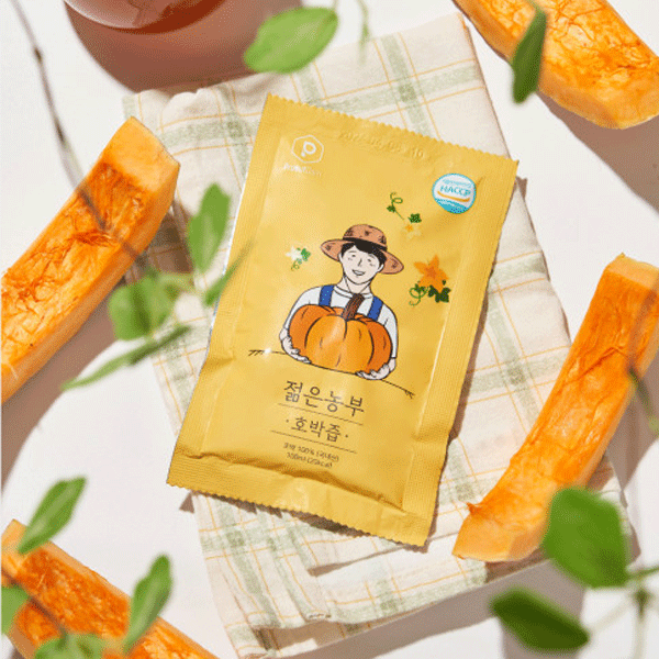 若い農夫 かぼちゃジュース 100ml むくみ かぼちゃ 老カボチャ 100％ 配合 老カボチャ汁 ダイエット 健康 サプリ 美肌 飲み物 むくみケア 韓国 韓国産 若い農夫のかぼちゃ汁