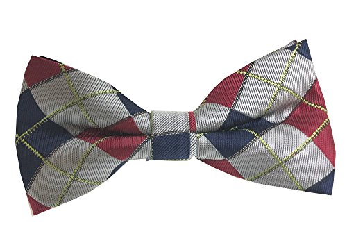 【大人用 蝶ネクタイ】2-6 クオリティーはお値段以上!簡単装着♪手軽に簡単♪ ネイビー グレー チェック【送料無料】