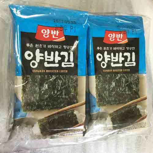 ヤンバンギン4号韓国味付け海苔(8切×8枚8パック)[韓国食材] お取り寄せ