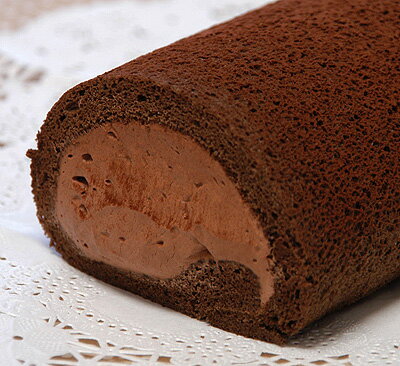 チョコ好きのためのロールケーキです♪ベルギー産チョコを使った”極ショコラロール”