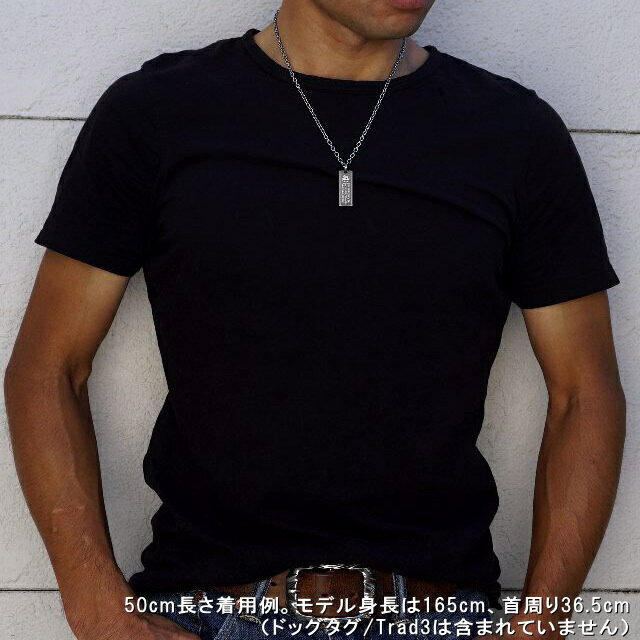 チタン工房キムラの[即納] 純 チタン ネックレス チェーン 幅3.8mm チタン チェーン あずき B3チェーン 45 50 55 60 65 70 75 80cmメンズ シンプル チタン製留め具 ニッケルフリー 長さカスタム対応可能｜アングル3