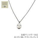 チタン ネックレス ペンダント トップ Oval Cross1 クロスペンダント 金属アレルギー対応 ...