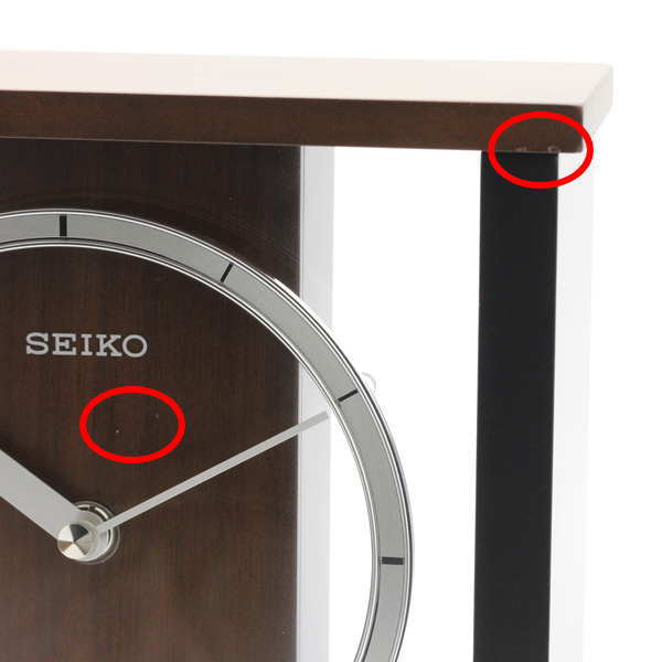 《訳あり》セイコー置き時計 BZ356B メーカー1年保証 SEIKO-CLOCK 少々難ありのためお値引きいたします [2]