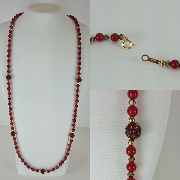 ロングネックレス56センチレディー...