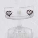 プラチナ　ピアス　ハート型／ダイヤモンド　0.04ct　HEART