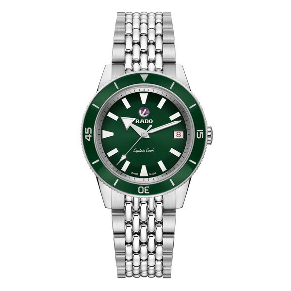 ラドー ラドー腕時計 正規品 キャプテンクック R32500323 緑色文字盤/SSブレスレット/機械式自動巻き RADO メーカー5年保証【送料無料】