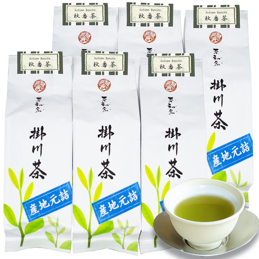 茶和家 掛川 秋番茶　250gx6本＝1500g