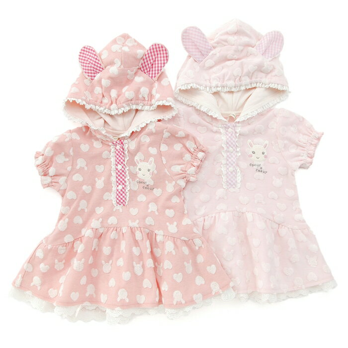 coeur a coeur (クーラクール ) うさみみチュニック (80〜100cm) 女の...