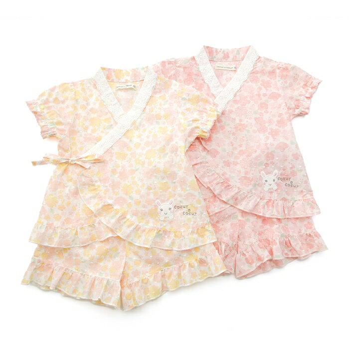 coeur a coeur (クーラクール ) 甚平スーツ (80〜100cm) 女の子 夏物...