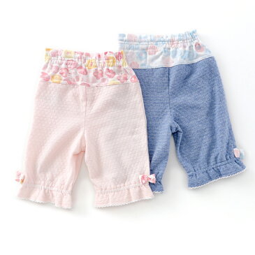 coeur a coeur (クーラクール ) ハーフ丈パンツ (70〜100cm) 女の子 夏物 70cm 80cm 90cm 95cm 100cm キムラタンの子供服
