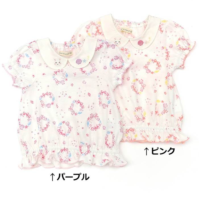 【30%OFF SALE アウトレットセール】coeur a coeur (クーラクール ) 半袖Tシャツ (70〜100cm) 女の子 夏物 70cm 80cm 90cm 95cm 100cm キムラタン 子供服 あす楽