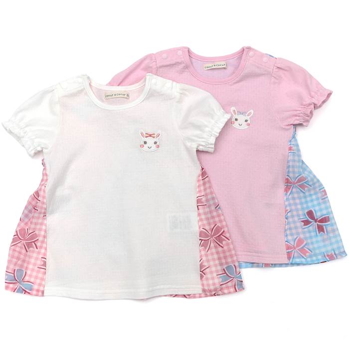 coeur a coeur (クーラクール ) プルオーバー (70〜100cm) 女の子 初夏物 70cm 80cm 90cm 95cm 100cm キムラタン 子供服 本体綿100% あす楽