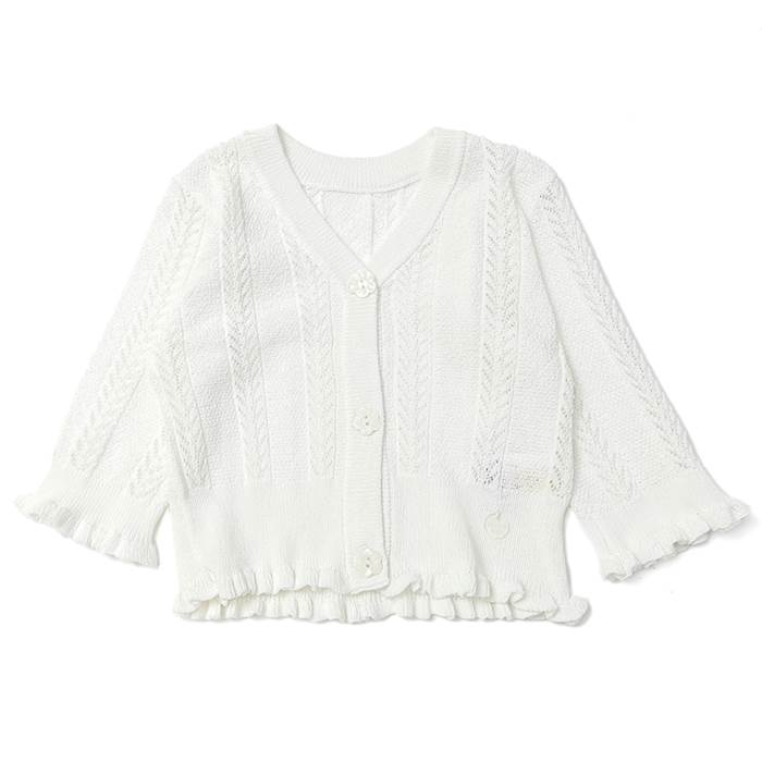 【54%OFF SALE 均一価格セール】Biquette Club (ビケットクラブ ) 8分袖ボレロ (80〜130cm) 女の子 80cm 90cm 95cm 100cm 110cm 120cm 130cm キムラタン 子供服