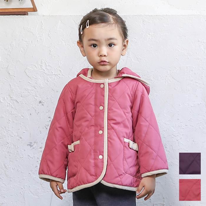 【30%OFF SALE】Biquette Club (ビケットクラブ ) キルティングジャケット (80〜130cm) 女の子 80cm 90cm 95cm ...