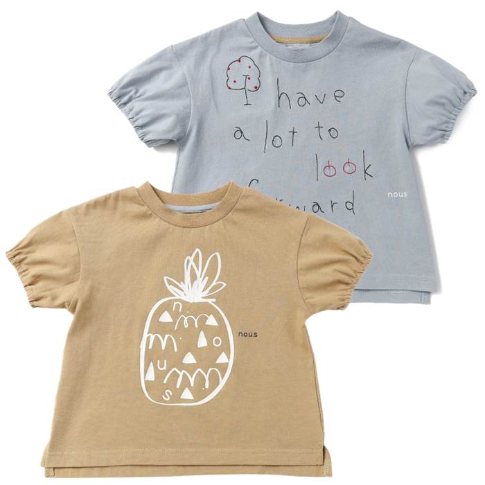 楽天キムラタン楽天市場店【FINAL SALE 70％OFF】n.o.u.s （ノウズ ） Tシャツ（半袖） （80〜140cm） 女の子 80cm 90cm 100cm 110cm 120cm 130cm 140cm キムラタン 子供服 本体綿100％