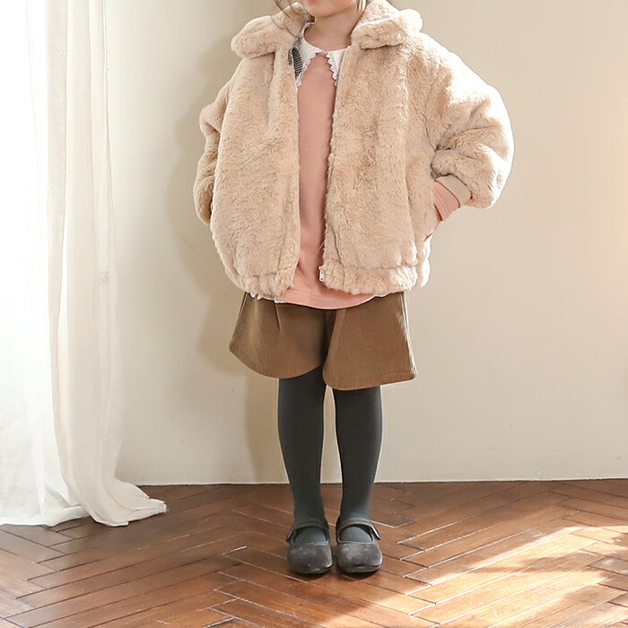 【30%OFF SALE】n.o.u.s (ノウズ ) ファーブルゾン (80〜140cm) 女の子 80cm 90cm 100cm 110cm 120cm 1...