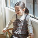 【SALE 30%OFF】n.o.u.s (ノウズ ) レイヤードトップス (80~140cm) 女の子 80 90 100 110 120 130 140 キムラタン 子供服 | 長袖 キッズ おでかけ 子ども服 こども服 こどもふく 秋物 服 女の子 トレンド トップス キャミソール 重ね着 チェック スクールテイスト