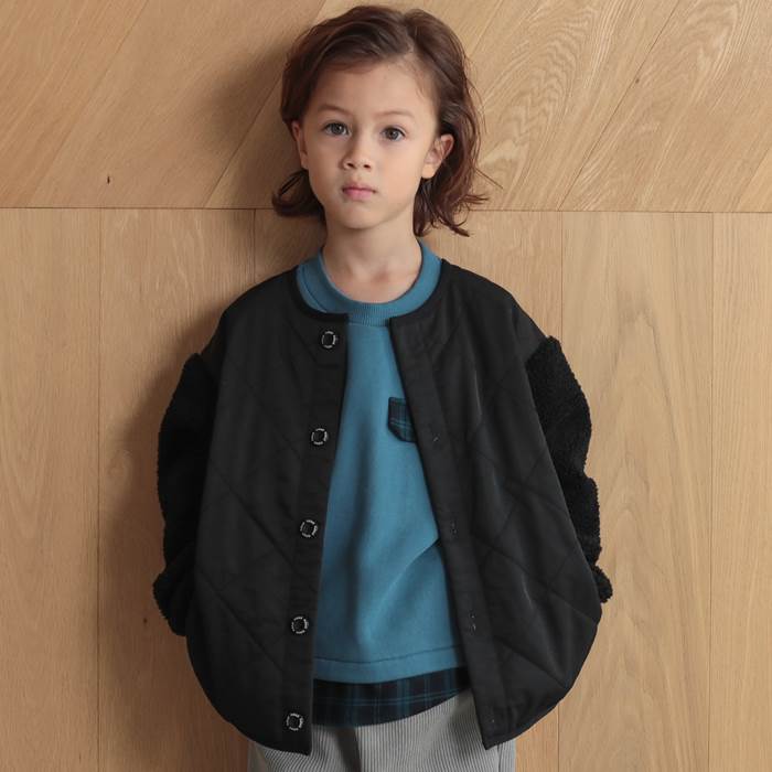 【期間限定 40%OFF】n.o.u.s (ノウズ ) 中綿キルトジャケット (80〜140cm) 女の子 男の子 80 90 100 110 120 130 ...