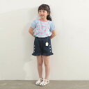【FINAL SALE 30%OFF】n.o.u.s (ノウズ ) ショートパンツ (80~140cm) 女の子 80 90 100 110 120 130 140 キムラタン 子供服 遠足 通園 通学 保育園 孫 プレゼント ギフト お誕生日 お祝い 姉妹 夏 夏休み 海 チャーム 刺繍 フリル デニム レジャー