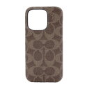 Coach CIPH-118-SCTAN 2022 iPhone 14 Pro用スマートフォンケース [ Signature C Tan ] ブラウン