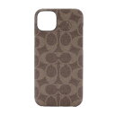 Coach Slim Wrap Case for 2022 iPhone 14 Plus ブラウン