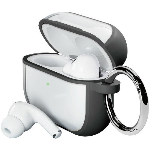PGA PG-APP2HB01BK AirPods Pro(第2／1世代)用 タフケース Premium Style ブラック PGAPP2HB01BK