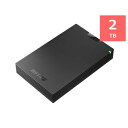 バッファロー HD-PCG2.0U3-GBA ミニステーション USB3.1(Gen1)/USB3.0 ポータブルHDD 2TB ブラック