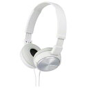 ソニー MDR-ZX310/W 密閉ダイナミック ステレオヘッドホン 1.2m ホワイト