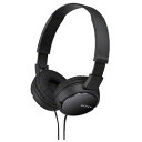 ソニー MDR-ZX110/B 密閉ダイナミック ステレオヘッドホン 1.2m ブラック