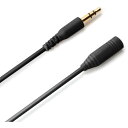 PGA PG-EXY10M11BK 3.5mmステレオミニプラグ イヤホン延長ケーブル やわらか 1m Premium Style ブラック PGEXY10M11BK(2)