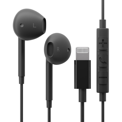 楽天KIMURAYA NET TASTEPGA PG-SEIE3BK1 Lightningコネクタ ステレオイヤホン Premium Style ケーブル長1.2m ブラック PGSEIE3BK1