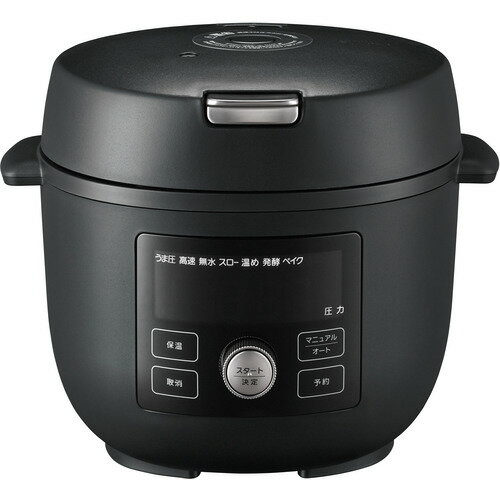 【推奨品】タイガー魔法瓶 COK-A220 電気圧力鍋 TIGER COOKPOT 1.4L マットブラック COKA220 1