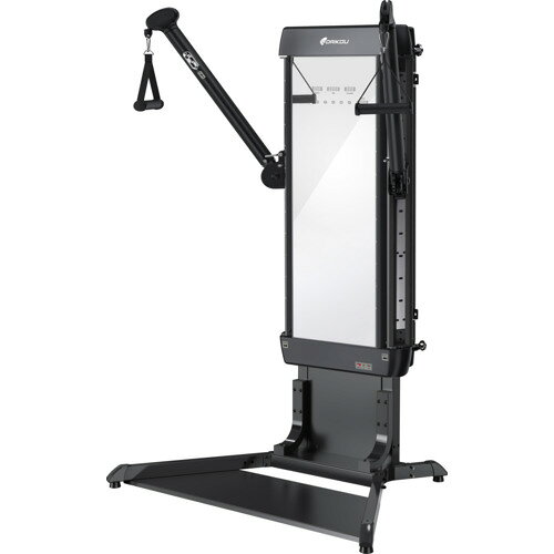 ダイコー DK-L805 準業務用 ケーブルトレーナー DKL805●特殊ミラーパネル106cm×47cmの大型ミラーの中に操作パネルが浮き出る新規格。タッチパネルなので運動の邪魔をせず操作が可能になっています。●負荷調整電動マグネット式の負荷を採用しているので、ウエイトの交換などで運動を中断したり交換の手間がかかりません。負荷は左右で最大50kgとなっています。●アームの可動域アームは前方・側方・高さ調整などが可能で、広い可動域を持っています。●多彩なパフォーマンス安心のメーカー保証●健頻度の施設の利用でもご家庭での利用でも、1年間のメーカー保証付き。&nbsp;【仕様】本体size(cm)：W220 × L139 × H186本体重量：150kg連続使用時間：90分適応身長(cm)：約150〜190梱包2サイズ(cm) / 梱包重量：W57 × L163 × H90 / 92kg梱包2サイズ(cm) / 梱包重量：W80 × L138 × H28 / 76kg負荷方式：マグネット式 25段階最大負荷：25kg（右） × 25（左） = 50kgパネル表示：時間・回数・カロリー・負荷段階・プログラムメーカー保証：1年間