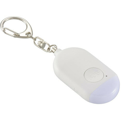 オーム電機 KH-SOS1-W 充電式防犯アラーム LEDミニライト付き KHSOS1W オーム電機 KH-SOS1-W 充電式防犯アラーム LEDミニライト付き KHSOS1W