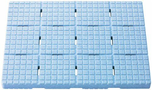 軽いソフトすのこミニ ケイ・マック ブルー 幅44×奥行60×高さ3.6cm