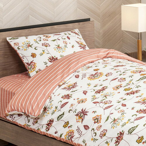 [シングルロング] 掛布団カバー サラサ ピンク [2]