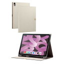 エレコム TB-A23MWVJMGB フラップケース ソフトレザー &me iPad Air 10.9インチ 第5/第4世代 (2022/2020年) 用 グレージュ(4)