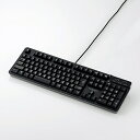 キーボード エレコム 有線 USBハブ TK-FCM094HBK USBハブ付有線プレミアムメンブレンキーボード ブラック(2)