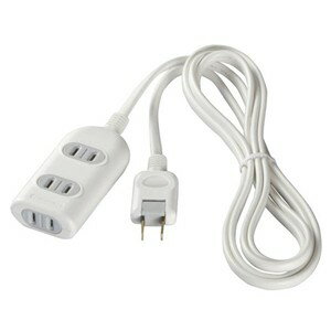 バッファロー BSTAPST2320WH 2ピン式電源タップ 3個口タイプ 2m ホワイト
