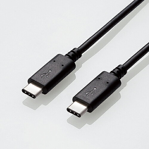 【推奨品】エレコム U2C-CC5P10NBK USB2.0ケーブル(Type-C-TypeC) 1.0m 【推奨品】エレコム U2C-CC5P10NBK USB2.0ケーブル(Type-C-TypeC) 1.0m