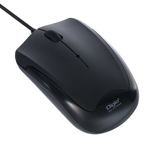 ナカバヤシ MUS-UKT124BK 有線静音3ボタンBlueLEDマウス ブラック ナカバヤシ MUS-UKT124BK 有線静音3ボタンBlueLEDマウス ブラック