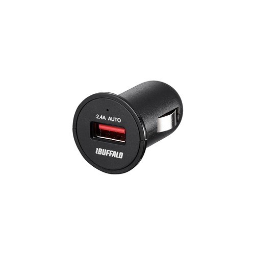 バッファロー BSMPS2401P1TBK 2.4A出力 シガーソケット用USB急速充電器 1ポートタイプ(ブラック) バッファロー BSMPS2401P1TBK 2.4A出力 シガーソケット用USB急速充電器 1ポートタイプ(ブラック)