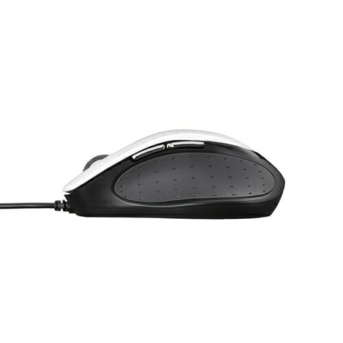 マウス バッファロー 有線 BSMBU510MWH NEOFITマウス 有線／BlueLED光学式／静音／5ボタン Mサイズ ホワイト